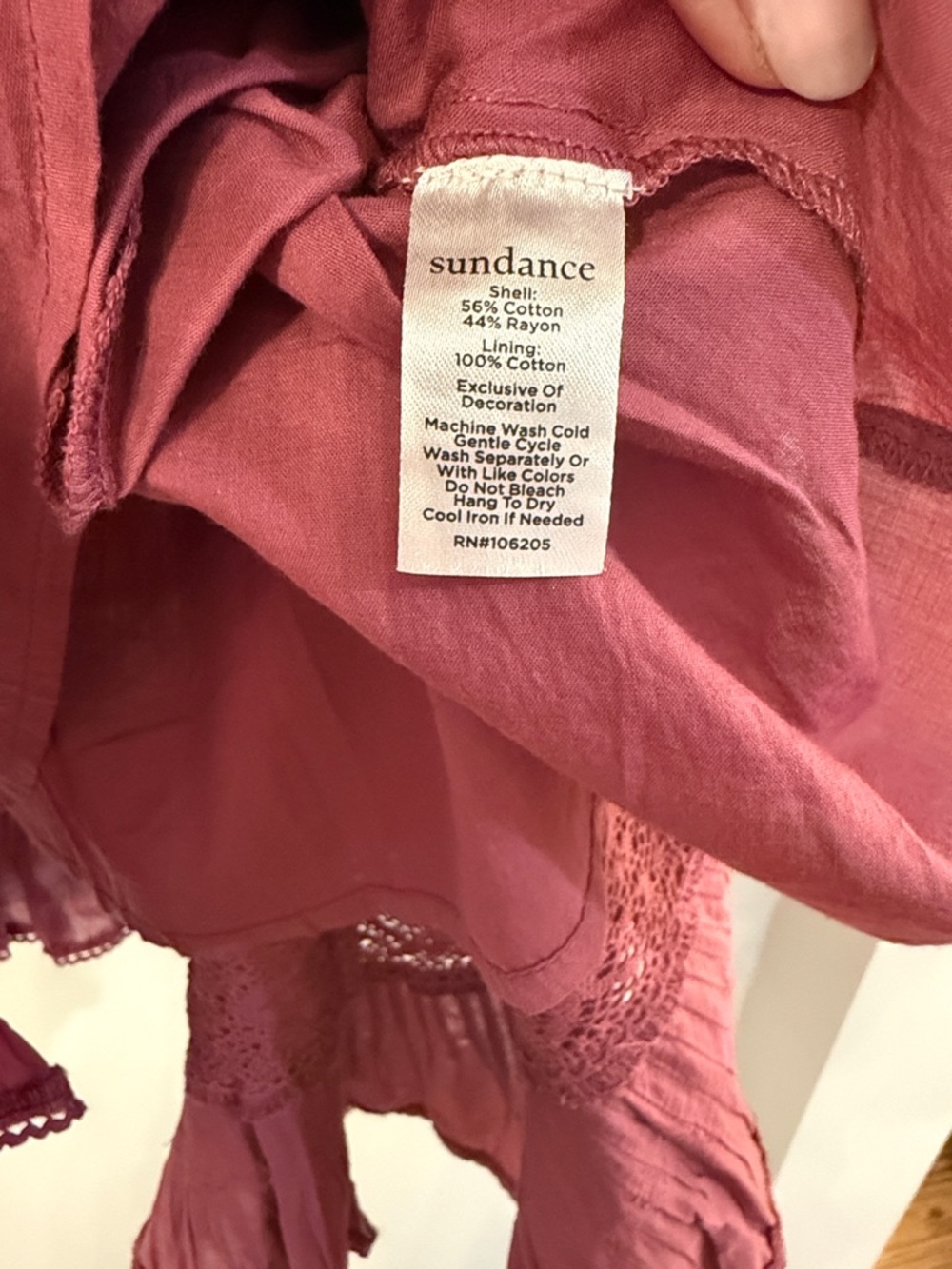 Sundance Mauve Ruffle Tiered Dress - Picture 4 of 8